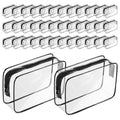 36Pcs Clear Makeup Bags with Zipper, TSA Approved Cosmetic Bags Bulk for Travel Waterproof Toiletry Zipper Pouches Portable PVC Plastic Organizer Bag for Women Men