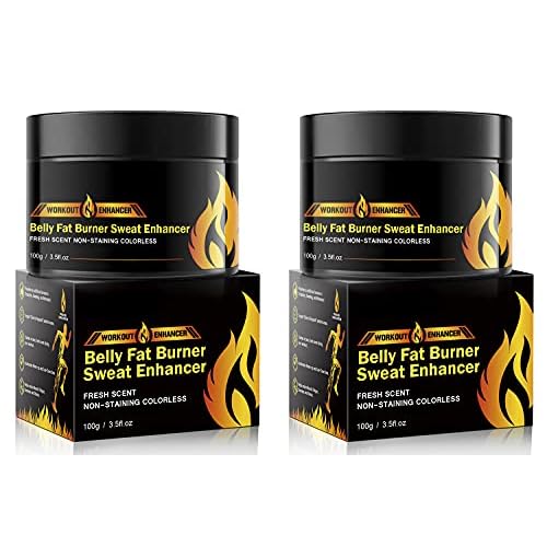 Hot Cream 2Pack, Fat Burning Cream for Belly, Natural Sweat Workout Enhancer Gel, Slim Shaping Cream, Cellulite Treatment for Thighs, Legs, Abdomen, Arms and Buttocks, for Men or Women-3.5 Oz(100g)1