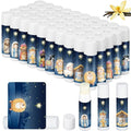 50 Pcs Christmas Nativity Lip Balm Gifts Bulk Christmas Beauty Stocking Stuffers Gift Basket Stuffers Christian Religious Holiday Party Mini Gifts for Clients Salon Xmas Treat Goodie for Women Men