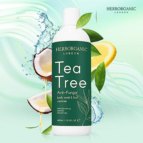 Tea Tree Body Wash - 400ml - Body Wash - Vegan, Odor and Foot Cleansing Shower Gel