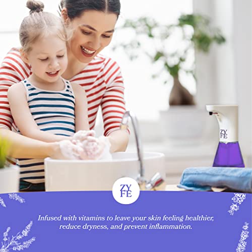 Eco Friendly Hand Soap Refills Family Pack - Pland Dervied Liquid Handsoap With 5x Vitamins - 2 12oz Pump Dispenser Bottles and 1 64oz Refill - Lavender