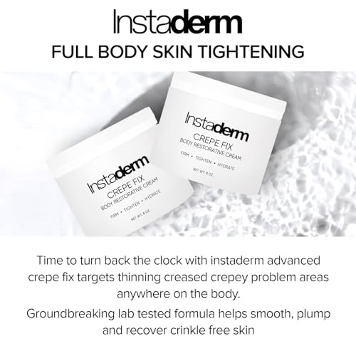 Crepe Fix Body Restorative Cream ? Anti-Aging Wrinkle Cream, Support Skins Natural Elastin & Collagen Production to Restore, Lift, Tighten, Hydrate & Smooth Thinning Aged Crepey Skin. 8OZ
