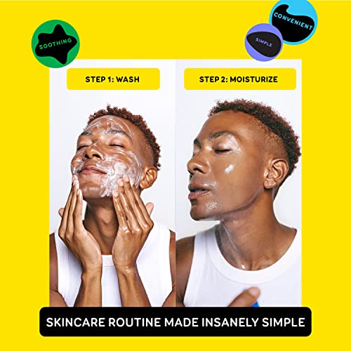 Essential Skincare Routine for Men - Simple, Daily 2-Step Routine to Cleanse & Hydrate Skin | Leaves Skin Smooth, Soft & Feeling Refreshed | Natural, Vegan & Dermatologist Tested