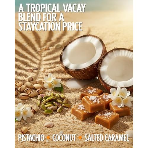 PB ParfumsBelcam C?te du Soleil Pistachio Coconut Caramel Hair & Body Fragrance Mist ? Warm Beachy Gourmand Spray with Jasmine ? All Day Hair Perfume & Refreshing Body Spray, 6.7 fl.oz