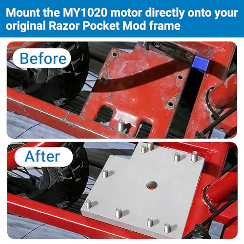 Motor Adapter Plate Set Fit For RSF350 Models Razor Pocket Mod Gen 1 - Direct Frame Installation