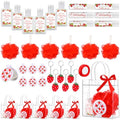 6 Sets Strawberry Baby Shower Game Prizes for Winners Bridal Shower Favors Gifts Include Strawberry Lip Balms Hand Cream Keyring Bath Ball Gift Bags Thank You for Celebrating with Us