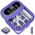 Foot Spa Electric Rotary Massage, Collapsible Foot Bath with Heat, Bubble Jets,Temp Control, and 24 Motorized Shiatsu Massage Balls, Pedicure Foot Spa for Feet Relaxation (Blue)