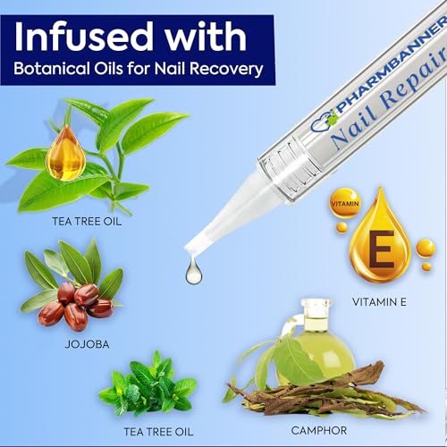 Nail Fungus Treatment Extra Strength: 25% Undecylenic Acid Formula - Toenail Fungus Treatment Kit with 5 Pens & Nail File for Ingrown Nails, Discoloration & Brittle Nails