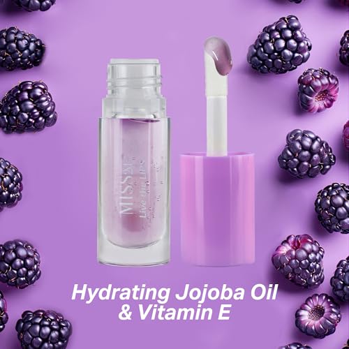 Hydrating Clear Lip Gloss with Nourishing, Non-Sticky Jojoba Oil Natural Lip Plumper Gloss: 03 Vanilla, 0.14 Fl Oz