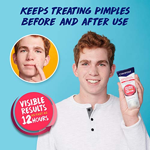 Clearasil Rapid Rescue Deep Treatment Acne FaceWash, Maximum Strength with 2% Salicylic Acid Acne Medication, AcneFacial Cleanser, 6.78 fl oz (Pack of 3)