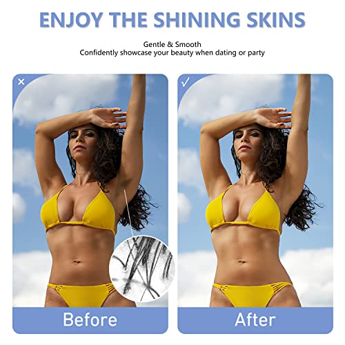 Smart Waxing Kit Wax Warmer For Hair Removal With Digital Display, 4.41lbs/2kg Hard Wax Beads, For Sensitive Skin, Armpit, Eyebrow, Bikini, Face, Nose, Legs