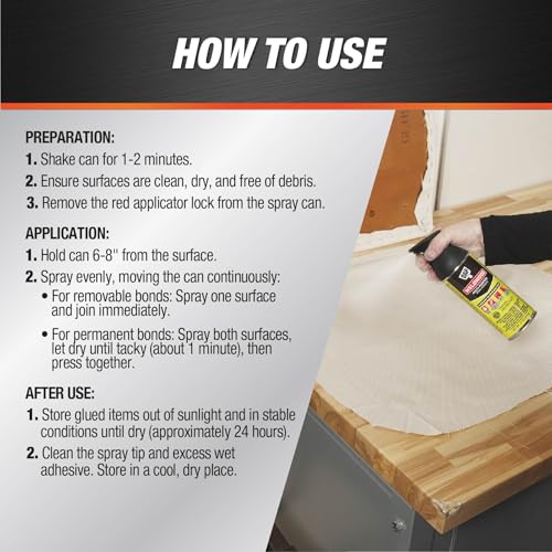 DAP Weldwood Multi-Purpose Spray Adhesive, Clear, 11 oz (7079800124)