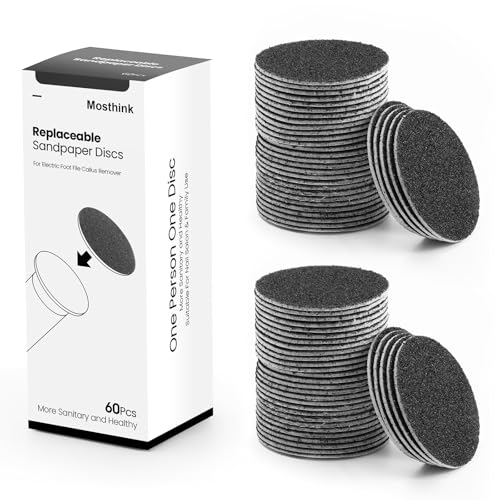 Electric Callus Remover for Feet and 120 pcs Replacement Sandpaper Refill Discs