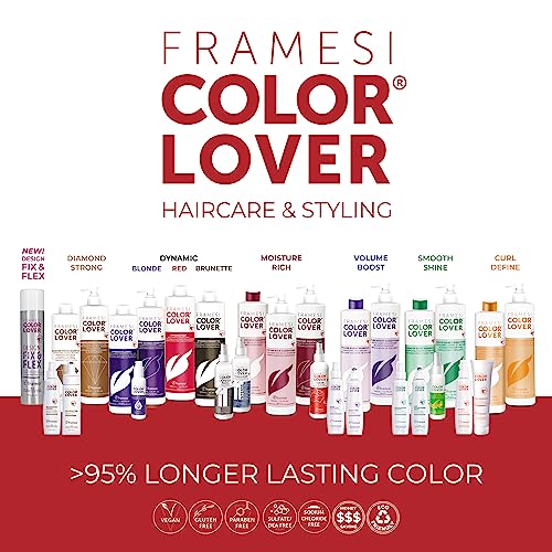 FRAMESI Color Lover Flash Dry Spray, 8.5 fl oz, Heat Protectant Spray for Hair, Blow Dry Accelerator, Quick Dry, Color Treated Hair