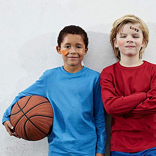 300PCS Basketball Motivational Tattoos Temporary for Kids - Basketball Baby Shower/Birthday Party Supplies Sports Party Goodie Bag Stuffers Favors Prize(24 Sheets)
