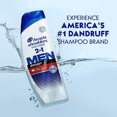 Head and Shoulders Mens 2 in 1 Dandruff Shampoo and Conditioner, Anti-Dandruff Treatment, Old Spice Swagger for Daily Use, Paraben Free, 12.5 oz