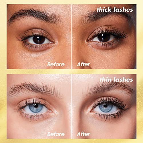 Volume and Length Liquid Mascara - Lengthening & Thickening Softer Fuller Lashes Black Mascara 5x Longer Washable, Curling Eyelashes and Fast Dry, Create Charming Eye Makeup (Black)