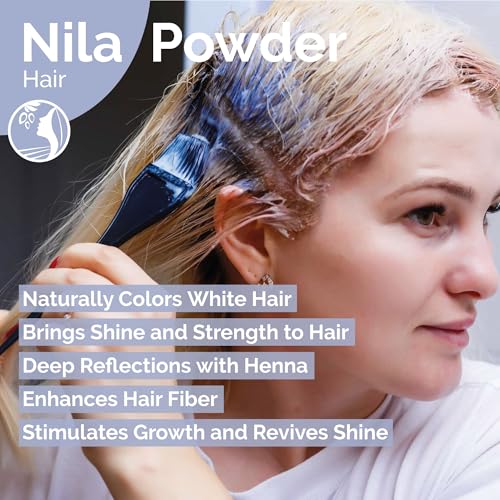 Fatima's Garden Pure Nila Indigo Powder 200g - Natural Moroccan Face & Hair Care Powder for Exfoliating and Moisturizing