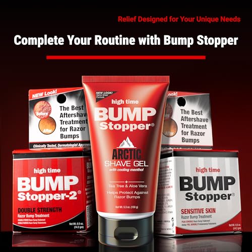 High Time Bump Stopper Shave Gel Arctic Haze 5.3 Ounce (156ml) (2 Pack)