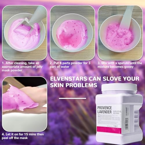 Hydro Jelly Masks for Facials, Jelly Mask Powder, Esthemax Hydro Jelly Mask, Moisturizing& Hydrating 23 Fl Oz (Lavender)