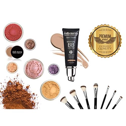 Bellaterra Cosmetics Italian Kabuki Brush for Travel and Compact Use, Soft Synthetic Bristles, Vegan & Cruelty-Free, Short Handle for Easy Grip, For Powder, Foundation, Blush, and Bronzer Application