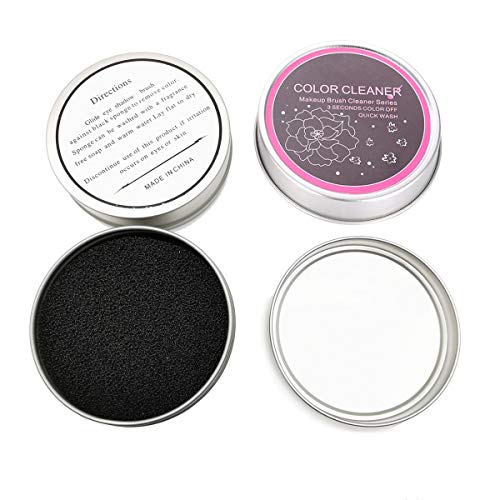 3Pcs/Set Makeup Brushes Cleaner Sponge Dry Brushes Cleaner Eye Shadow or Blush Color Removal Sponge Tool