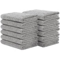 SINLAND Microfiber Face Cloths Highly Absorbent Washcloths Soft Feel Fingertip Towels Multi-Purpose Wash Cloths for Bathroom, Gym, Hotel, Spa and Kitchen, 12Inch x 12Inch