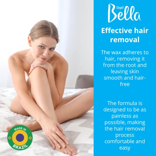 Depil Bella Roll On Wax Honey and Propolis Depilatory | Body Waxing, Hair Removal Wax-Cartridge | For Men and Women | Home Self Waxing | Sensitive Skin | Dermatologically Tested | Painless (14 PACK)
