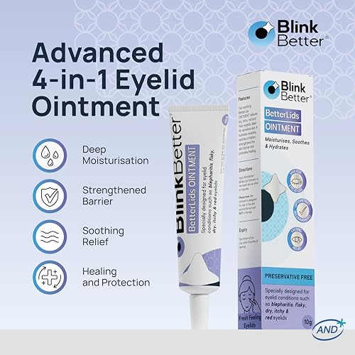 BetterLids Restore Eyelid Cream & Eyelid Ointment Bundle ? Day & Night Hydration & Relief ? Oat Extract, Shea Butter & Ceramides ? Comfort for Dry, Red, Sensitive, Flaky Eyelids ? 1 oz + 0.35 oz