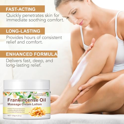 Frankincense Balm for Skin, Feet & Body ? Deep Moisturizing Cream with Pure Essential Oils ? Soothing Vitality Frankincense Balm for Anti-Aging & Skin Renewal