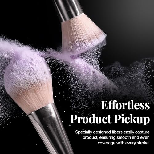 Eshghe-Mani Makeup Brushes by Lady of Eshgh | 12pc Full Face Makeup Brush Set | Natural Hair-Like Professional Make Up Brushes | Comes With Collectors Box & Elegant Black Felt Storage Pouch