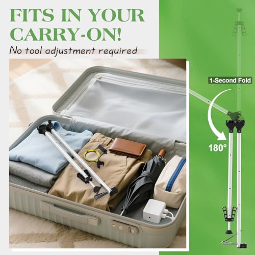 [Updated] 24" Foldable Long Handle Toenail Clippers for Seniors & Thick Nails, LED Light & Magnifier, 4mm Wide Jaw, USB-C Rechargeable, Ambidextrous Grip for Overweight, Arthritis & Post-Surgery