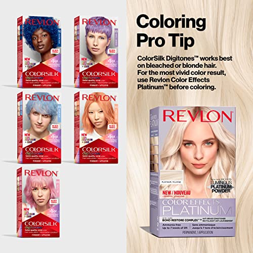 Revlon ColorSilk Digitones Permanent Hair Color with Keratin, 92D Pastel Lavender, 1 Count