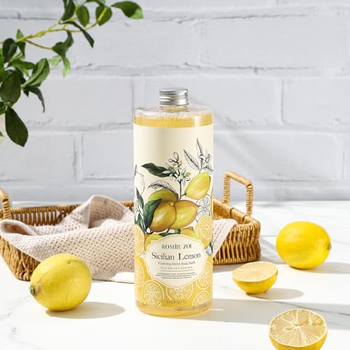ROMIIE ZOI Foaming Hand Soap Refill, Lemon, Gentle & Moisturizing Formula, 1 L/ 33.8 FL OZ