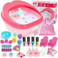 Kids Foot Spa Kit - Kids Spa Day Kit for Girls 4-12 Years. - Pedicure Foot Spa, Girls Spa Set Nails Art Salon Girl Stuff - Parties & Christmas Birthday Gifts for 7 8 9 10-12 Year Old Girl Gifts