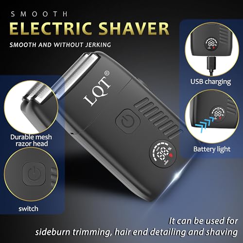 Hair Clippers for Men Cordless Clippers Set Professional Electric Beard and Mustache Trimmer for Men Foil Shaver Nose and Ear Hair Trimmer with Comb, Wrap, Bag, Men's Valentine¡¯s Day Gifts