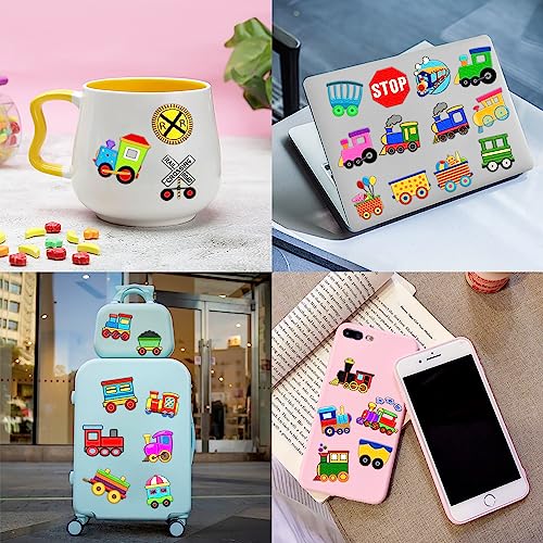 Train Temporary Tattoos Themed Birthday Party Supplies Decorations Favors Decor Cute Stickers Tattoo 8 Sheets 96 PCS Gifts for Kids Boys Girls Classroom Rewards Prizes Christmas