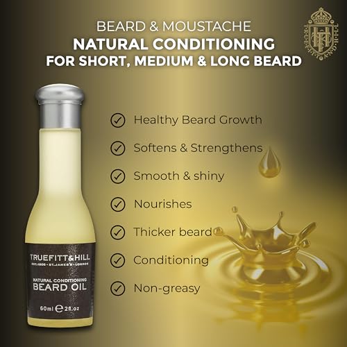 Truefitt & Hill Natural Conditioning Beard Oil, 60ml