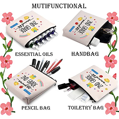 WCGXKO 2nd Grade Teacher Gift Survival Kit Zipper Pouch Makeup Bag
