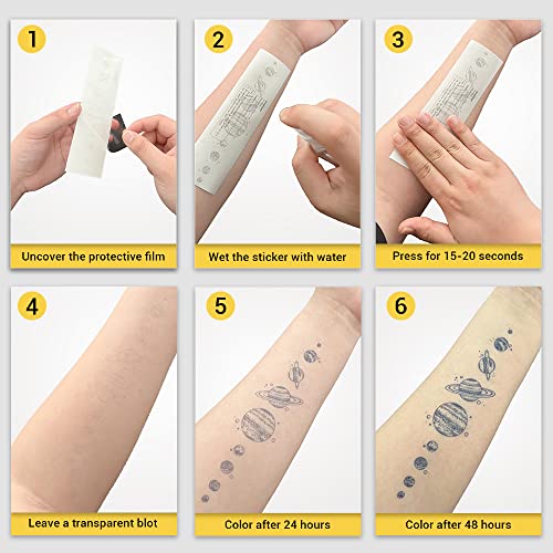 INKARTLINK Tattoo Tech,2 Sheets Extra-Large Semi Permanent Tattoo, Adult Art Design Temporary Tattoos, Lasts 1-2 Weeks, Waterproof, Realistic look, No Adhesive, No reflection (Descending Angel Design?