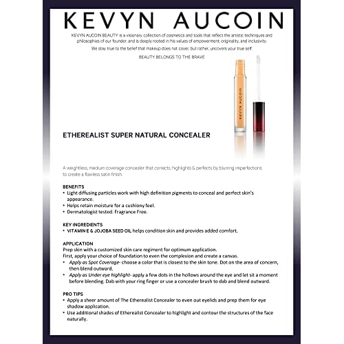 Kevyn Aucoin The Etherealist Super Natural Concealer: Weightless corrector, multi-use and highlights. Makeup artist go to that blurs imperfections for a flawless finish.