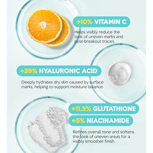 Troubless Micro Patch Plus Vitamin C - Zit Hydrocolloid Patch for Stubborn Marks with 10% Vitamin C - Micro-Dissolving Pyramids for High-Absorption, Seamless Adhesion & Easy-Wear (9 EA)