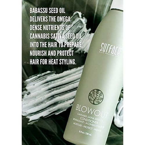 Surface Hair - Blowout Condtioner ? Organic Ingredients for Women and Men, Heat-Resistant with Babassu Oil for Longer Lasting Blowouts