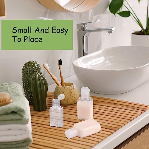 Boao 150 Pcs 1 oz/30 ml Portable Travel Bottle Clear Plastic Empty Bottles Refillable Reusable Bottles Containers for Travel Outdoor Camping Business Trip