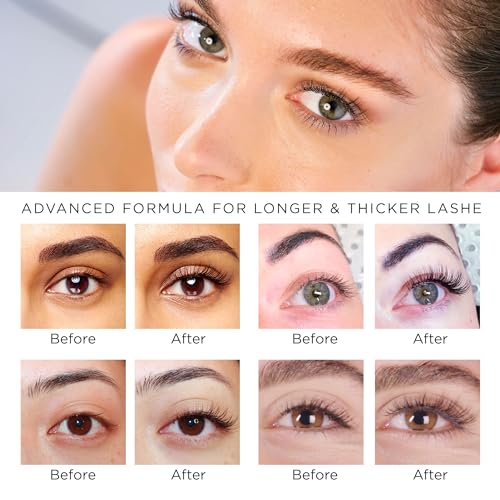 Natural Vine Eyelash Growth Serum: Lash Enhancing Serum with Advanced Formula to Boost Longer Fuller and Thicker Looking Lashes - Vegan & Cruelty-Free for Sensitive Eyes 3mL 3 Months Supply