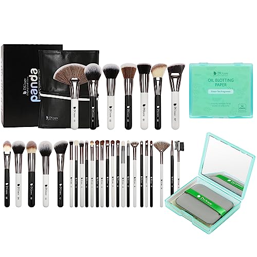 DUcare Professional Makeup Brushes set +Oil Blotting Sheets for Face