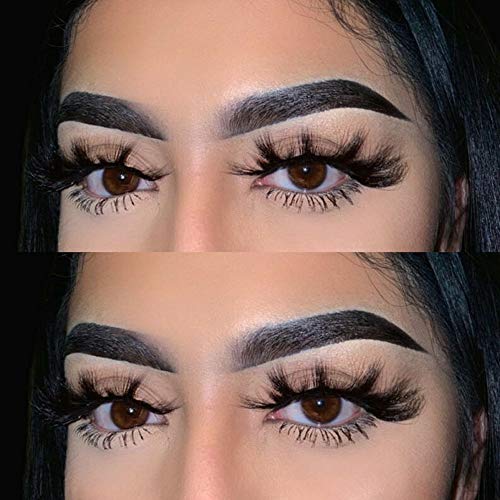 DAODER False Eyelashes Fluff Faux Mink Lashes 3D Wispy Lashes 7 Pairs Pack Dramatic Long Thick Volume Fake Eye Lash Multipack