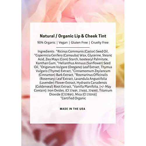 Mom's Secret Natural Organic Cream Blush Stick Cheek Tint, 100% Natural, Vegan, Gluten Free, Cruelty Free, Made in the USA, 0.18 oz. (Blush)