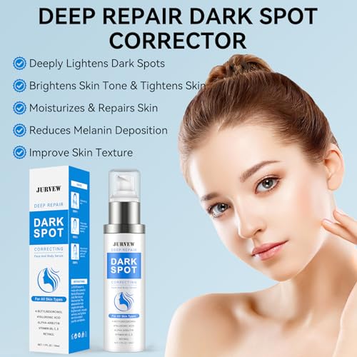 Dark Spot Remover Face and Body, Dark Spot Corrector Cream for Age Spot Sun Spot Melasma Freckles, Rapid Corrects Uneven Skin Tone, with Hyaluronic Acid and Retinol for Women and Men