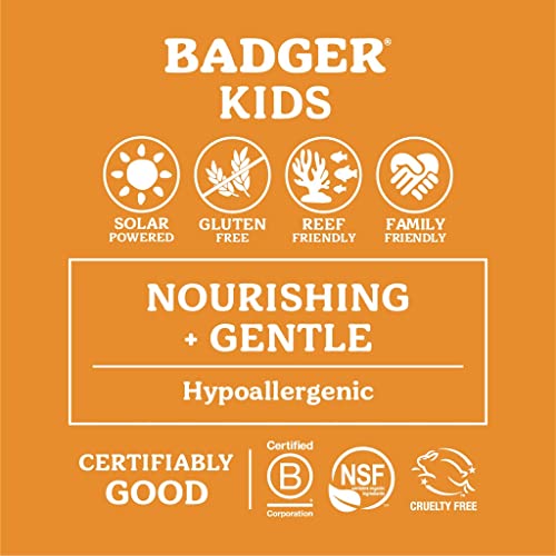 Badger Kids Sun & Bug Bundle - SPF 40 Kids Sunscreen, SPF 40 Sport Mineral Sunscreen, SPF 35 Sunscreen Stick, Bug Spray, Reef-Friendly Sunscreen with Zinc Oxide and DEET-Free Insect Repellent
